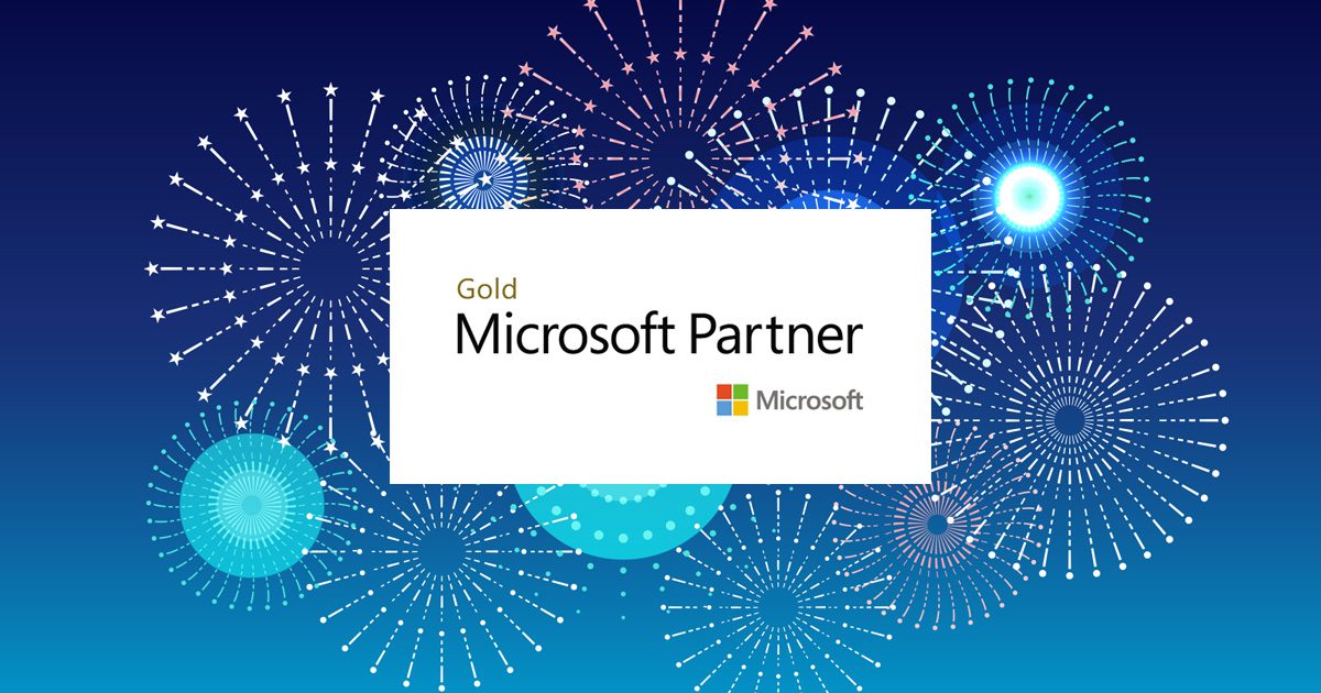 Microsoft badge representing Microsoft Gold Partner certification