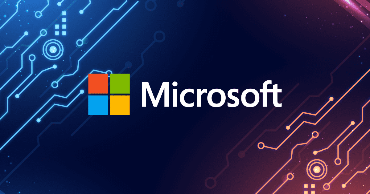 The Microsoft logo on top of a wireless board. representing the new microsoft metaverse