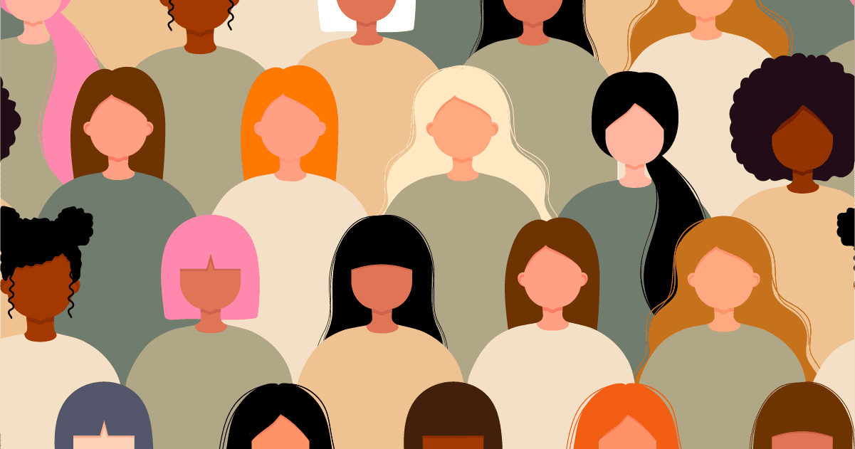 A graphic of women representing iwd 2022