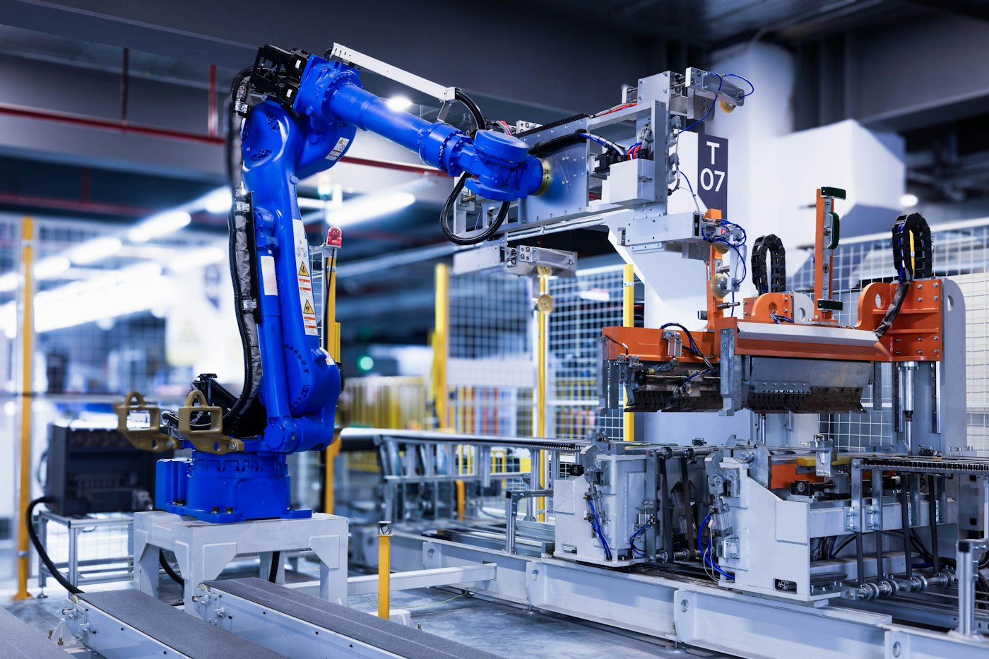 Industrial robot arm — DevOps automation