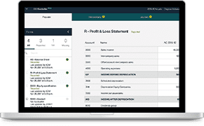 IBM Cognos Controller on a laptop